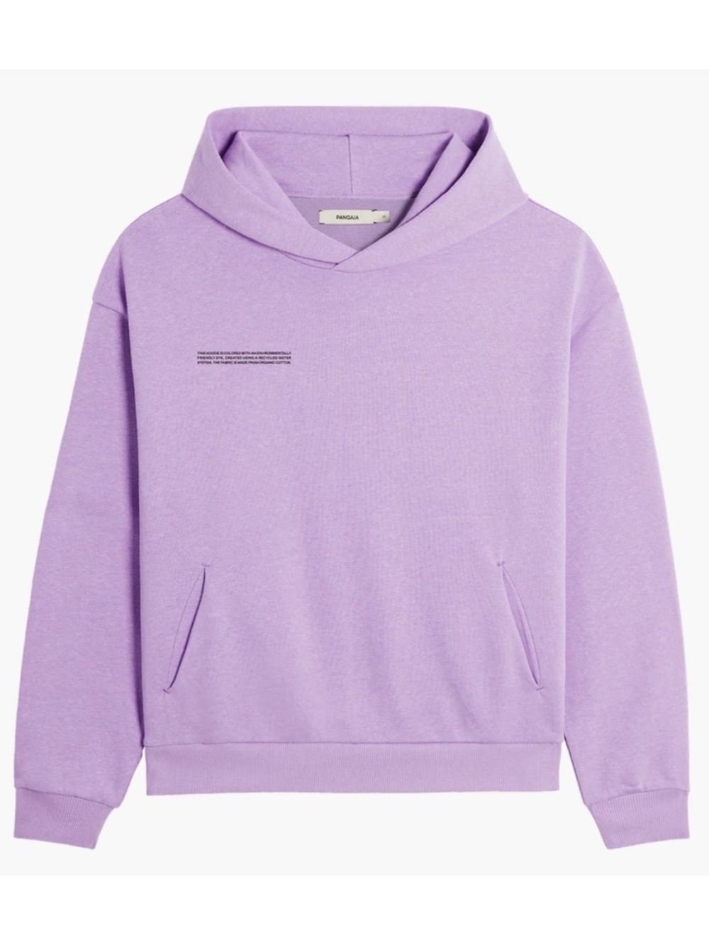 Pangaia Lilac Organic Cotton Relaxed Pullover Hoodie Size Medium Eco Friendly